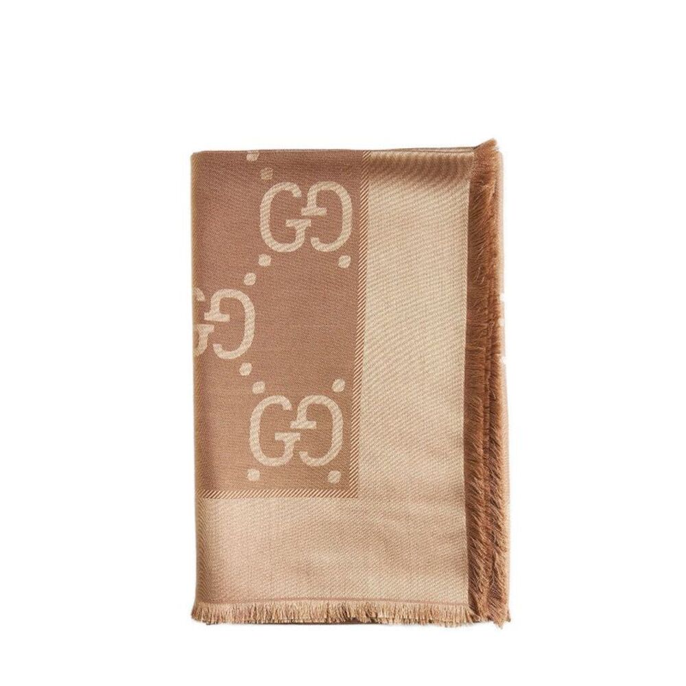 Gucci Women Gucci Silk Jacquard Scarf